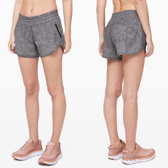 Lululemon Tracker Short V *4" Heather Lux Multi Black - Picture 1 of 10